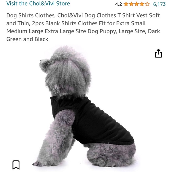 Two Piece Dog Shirts Small - Picture 3 of 5